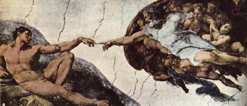 unknow artist Adams creation of Michelangelo